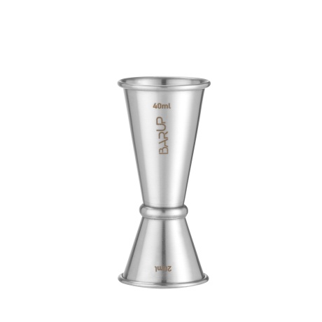 Mensuur 20/40 ml, BarUp, 0,04L, Hõbedane, ⌀42x(H)100mm, Ümar
