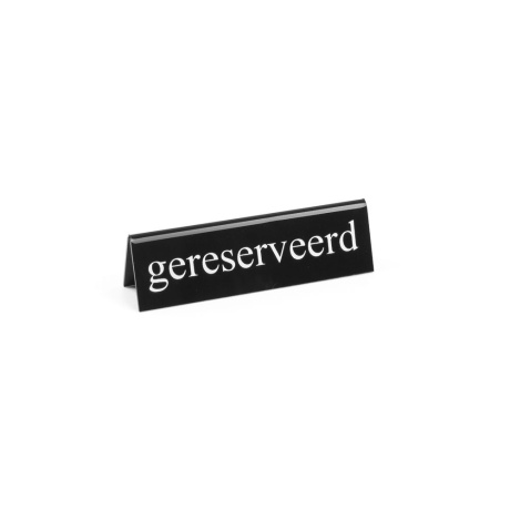 Lauapealne infosilt - "reserveeritud", HENDI, "стол закaзан", 130x26x(H)36mm