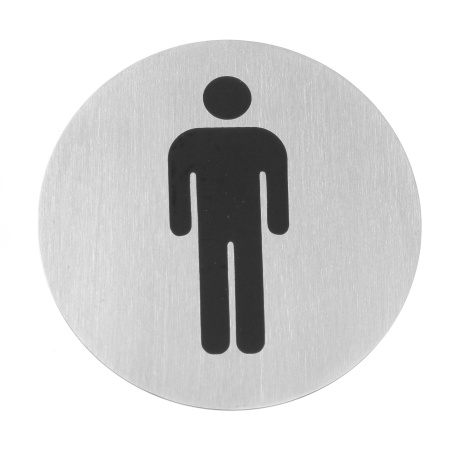 Door signs, HENDI, men, ⌀75mm