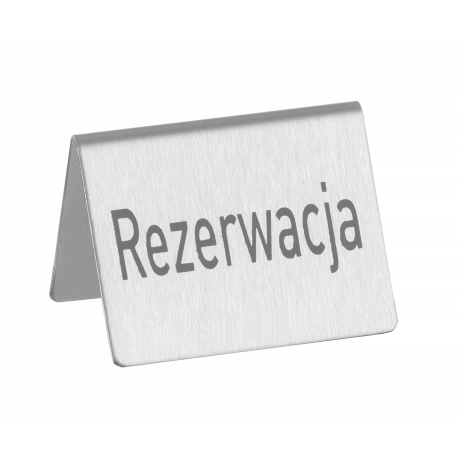 Lauamärk "reserveeritud" poola keeles, HENDI, rezerwacja, 4 tk., 50xx(H)42mm