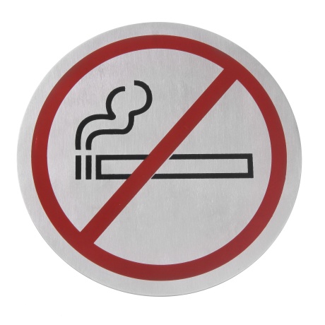 Door sign, HENDI, no smoking - big, ⌀160mm