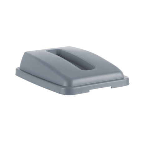 Lid with opening for 60 l rectangular container, HENDI, rectangular opening, Light grey, 660x470x(H)30mm