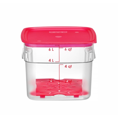 Food container CamSquares Fresh Pro , Cambro, 5,7L, Transparent, 229x229x(H)180mm