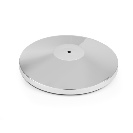 Base for silver chrome barrier post, HENDI, ø360x(H)65mm
