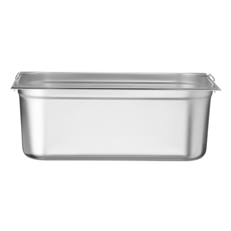 GN 1/1 container, dropped handles, HENDI, Profi Line PLUS, GN 1/1, 28L, Silver, 530x325x(H)200mm