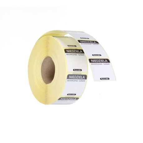 Igapäevased toiduohutuse sildid, mitmeotstarbelised, lihtsalt eemaldatavad, HENDI, 1000 tk. rullis, Must, 1000 tk., 25x25mm
