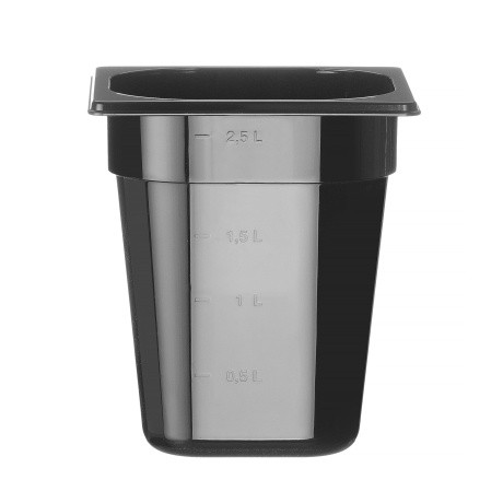 GN 1/6 container COOL, HENDI, COOL, GN 1/6, 2,8L, Black, 176x162x(H)200mm