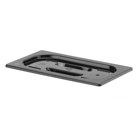 Lid for GN containers COOL, HENDI, COOL, GN 1/4, Black, 265x163mm