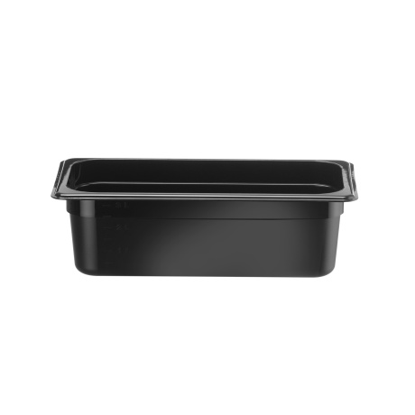 GN 1/3 konteiner, HENDI, Kitchen Line, GN 1/3, 3,4L, Must, 325x175x(H)100mm