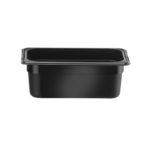 GN 1/4 konteiner, HENDI, Kitchen Line, GN 1/4, 2,4L, Must, 265x160x(H)100mm