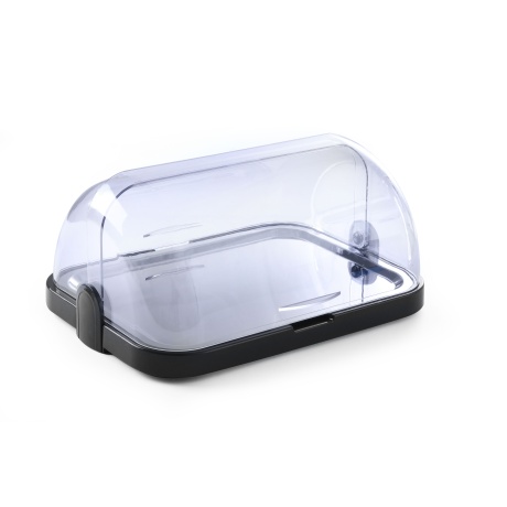 Roll-top cooling display, single, HENDI, Dark grey, 440x320x(H)205mm, Rectangular