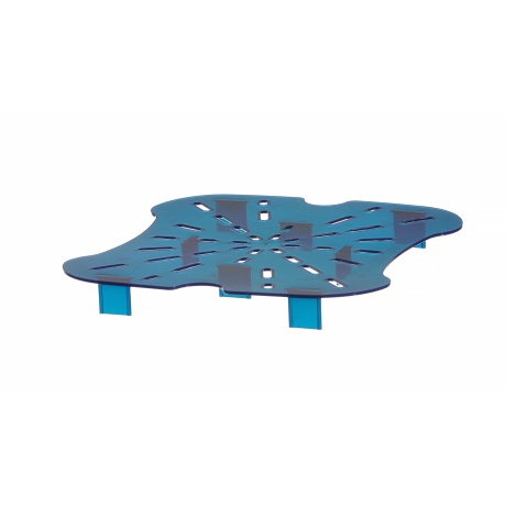 Drain shelf for container CamSquares Fresh Pro, Cambro, for 11,4 l, 17,2 l and 20,8 l containers, Blue, 232x222x(H)25mm