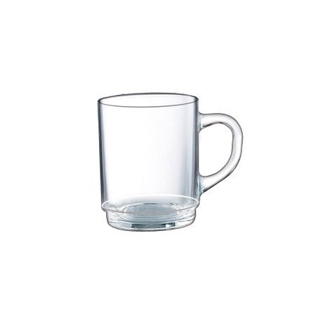Bock mug, Arcoroc, 250 ml, 0.25L, Transparent, 6 pcs., ⌀68x(H)89mm