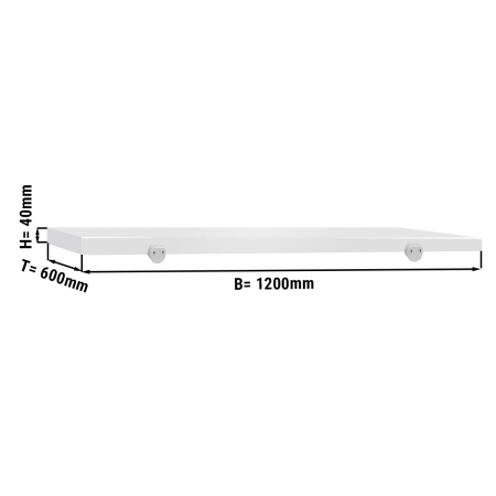 LÕIKELAUD LIHUNIKULAUALE 1200X600MM, VALGE