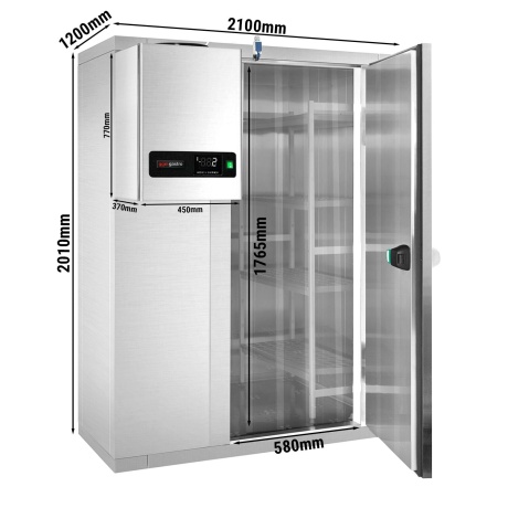 Roostevaba sügavkülmkamber 2100x1200mm - 3.16m³