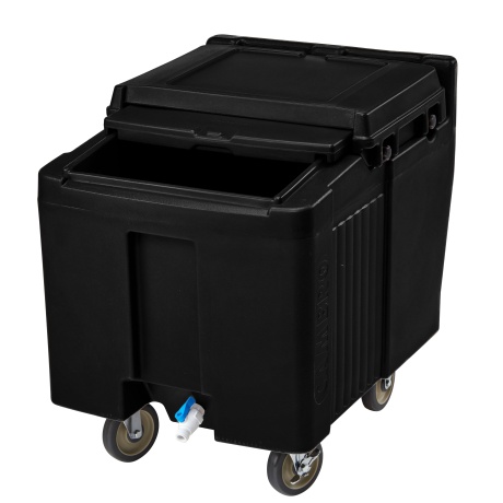 Ice trolley ICS125L Sliding Lid, Cambro, 125L, Black