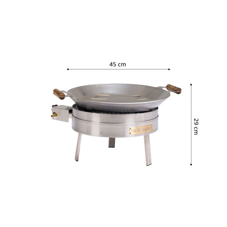 GAASIPÕLETIGA WOK PRO-450 INOX