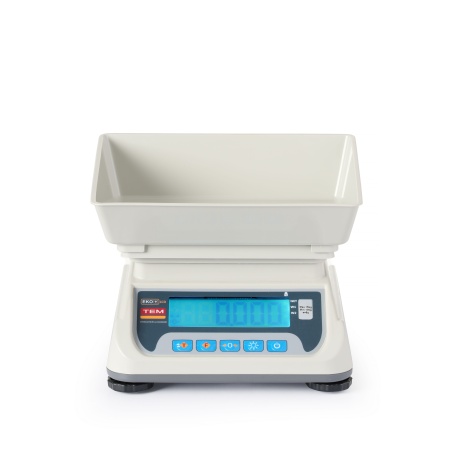 LCD kitchen scale with legalisation, ECO+ line, TEM, 255x264x(H)189mm