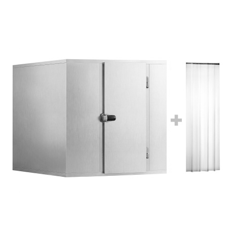 Roostevabast terasest sügavkülmkamber Premium – 1800 × 1800 mm, 4,3 m³ – ilma agregaadita