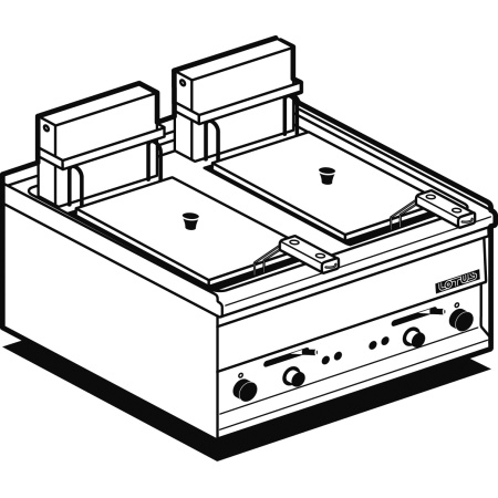 FRITÜÜR 8+8L LOTUS 60X50X29CM