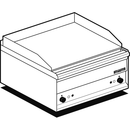 PLAATGRILL LOTUS 60X50X29CM, SILE 400V