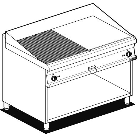 PLAATGRILL ALUSRAAMIGA LOTUS 120X70,5X90CM, RIHVEL+SILE