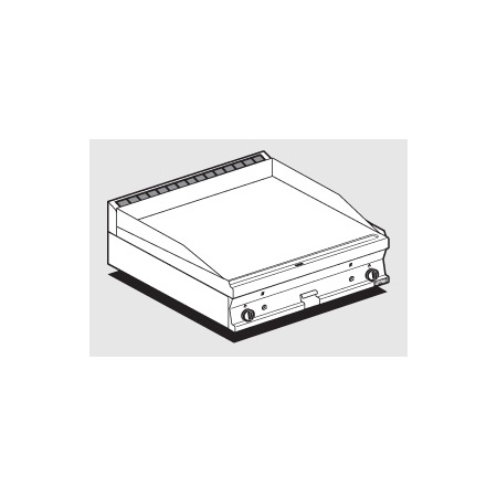 GAASI PLAATGRILL LOTUS 80X60X28CM, SILE