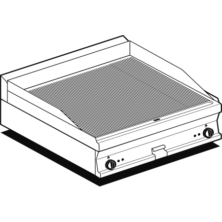 PLAATGRILL LOTUS 80X70,5X28CM, RIHVEL