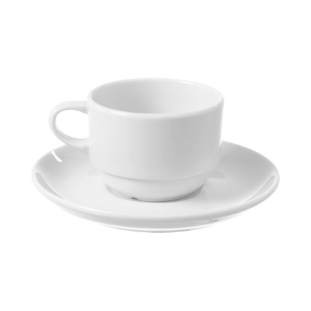 Bianco virnastatav tass alustassiga, 230ml