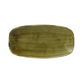 Stonecast Plume Greeni piklik taldrik, 298x153mm