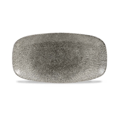 Raku Quartz Black ovaalne taldrik, 298x153mm