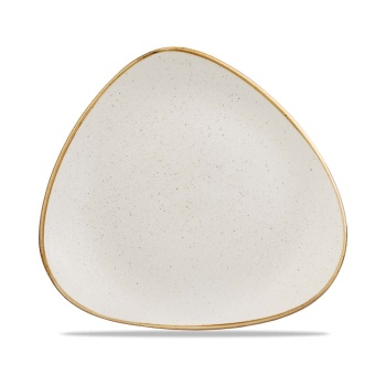 Stonecast Barley White kolmnurkne taldrik, 311mm