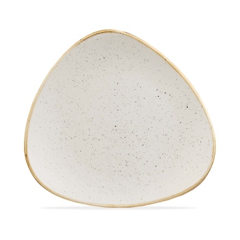 Stonecast Barley White kolmnurkne taldrik, 229mm