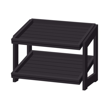 Madeira Black statiiv (2-tasandiline)  574x323x441 mm