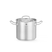 Кастрюля высокая с крышкой Profi Line, HENDI, Profi Line, 70л, ⌀450x(H)450мм