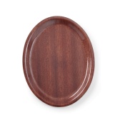 Montana Non-slip Surface Tray, walnut- oval, 200 x 265mm