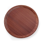 Montana Non-slip Surface Tray, walnut- round, 380mm
