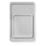 Поднос из полиэстера для ресторанов самообслуживания, AmerBox, GN 1/2, графит, 325x265мм