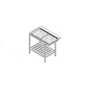 Sorting table with roller tracks and shelf 105x65