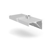 Настенная вытяжка, угловая, HENDI, Profi Line, без освещения, 1200x700x(H)450мм