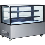Refrigerated display cabinets with 2 shelves, Arktic, 510L, 230V/490W, 1515x675x(H)1210mm