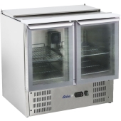 2-door cooling counter with tilt cover 247L