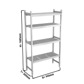 Aluminium basic shelf (anodized) - 946 x 1685 mm