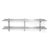 Stainless steel wall shelf 1600X300MM, 2 levels
