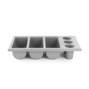 Cutlery tray, HENDI, Light grey, 530x325x(H)105mm