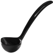 Black melamine sauce ladle 40ml, 180mm