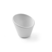 Velocity melamine slanted bowl, 70x70x(H)60mm