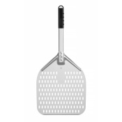 Pizza scoop with short handle, squared, perforated, HENDI, 355x710mm