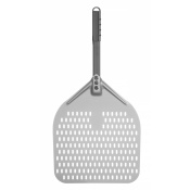 Pizza scoop with short handle, squared, perforated, HENDI, 355x710mm