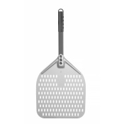 Pizza scoop with short handle, squared, perforated, HENDI, 305x660mm